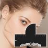 Barber Enhancement | Hairline Optimization Board - Hair Contouring Enhancement Card with Scale for Men Women Styling Shaving Trimming Beard Mustache Outline view 3