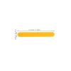 DECOMELODY Plastic Tongue Depressors Sturdy Orange Tongue Paddle with Ergonomic Handle 20pcs for Comfortable Grip and Multi-purpose Use for Oral Training and Examination view 2