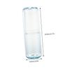 PERSELOSO Multipurpose Travel Toothbrush Cup with Lid, Blue Portable Toothpaste Storage Case for Bathroom and Outdoor Use view 2