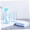 PERSELOSO Multipurpose Travel Toothbrush Cup with Lid, Blue Portable Toothpaste Storage Case for Bathroom and Outdoor Use view 4