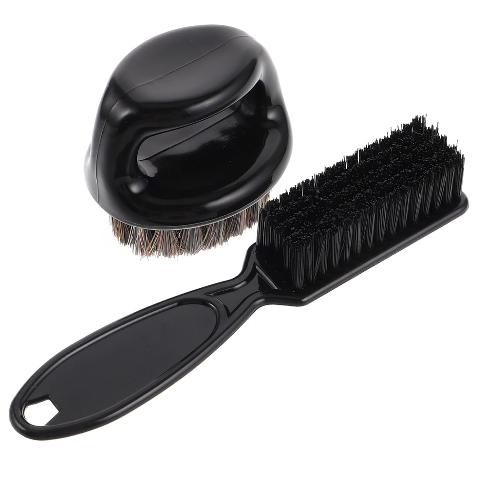 GANAZONO Men's Grooming Brush Set for Beard and Hair with Plastic Handle, Head Scratcher and Long Beard Grooming Comb, for Barber's Toolkit, Cleans Hairline and Removes Hair Clippings