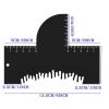 Barber Enhancement, Hair Building Application Tool, Barber Enhancement Card with Scale for Hair Contouring Styling Trimming Men Beard Mustache Outline Shaving view 4