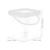 Happyyami 2l Plastic Food Storage Bucket with Handle and Leakproof Lid, Lightweight Pp Material Container for DIY Crafts and Outdoor Activities view 2