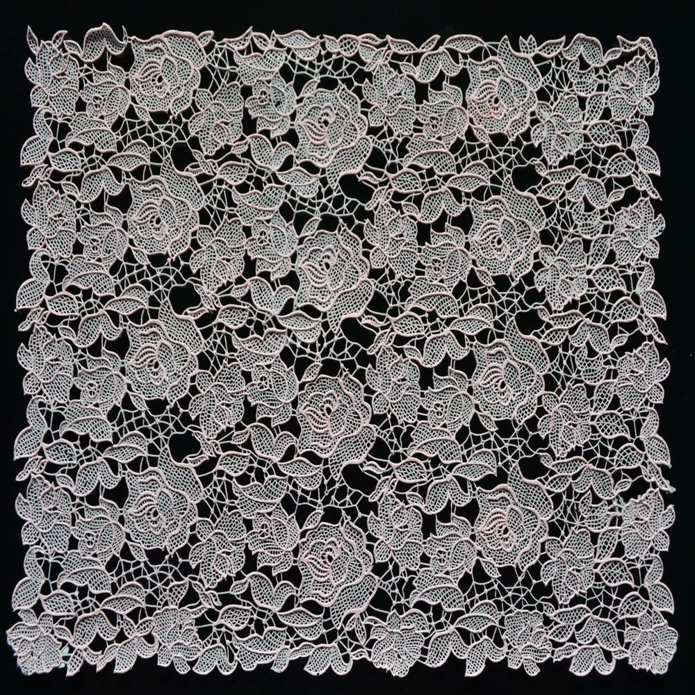 1 x Simply Heaven Edible Pre-Made Ready to Use Edible Cake Lace made from mat 65 (Baby Pink)
