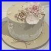 1 x Simply Heaven Edible Pre-Made Ready to Use Edible Cake Lace made from mat 65 (Baby Pink) view 3