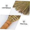 CHILDWEET Broom Tool 2pcs Indoor Corn Straw Brooms Handle for Household Dust Removal and Surface Cleaning view 3