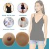 DXDXZDXLUF Silicone Fake Boobs, Round Breast Forms 1 Pair Mastectomy Prosthesis for Transgender Non Adhesive,H Cup view 3