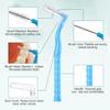 20 Pcs Dental Brushes Angle Brush 0.6mm/0.7mm Interdental Cleaning Easy and Effective Removal Interdental Plaque Removal for Narrow Spaces view 3