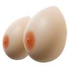 DXDXZDXLUF Teardrop Fake Boobs, 1 Pair Silicone Breast Form Mastectomy Prosthesis Transgender Cosplay Non Adhesive,A C view 1