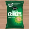 Jacobs Mini Cheddars Crinklys Cheese & Onion 30 45g Crispy Savoury Snack Bundle view 3