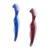ARTSEWPLY 2pcs Double Sided Denture Toothbrush for Full Dentures with Soft Nylon Bristles and Sturdy Pp Handle Multi Functional Reusable for Oral Care at Home view 1
