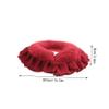 BESTYASH Comfortable and Pearl Table Skin-Friendly Made of Cotton Polyester Red Pillow for Massage Beauty Bed Salon and Spa Use view 2