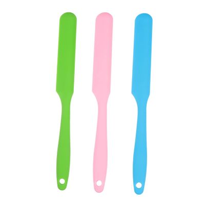 BATHVEVE 3pcs Silicone Wax Sticks Hair Removal Applicators Non Stick Spatula for Body Waxing Long Handle for Easy Grip Premium Quality Silicone for Safe Use