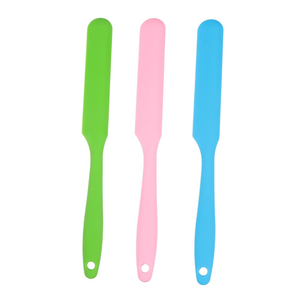 BATHVEVE 3pcs Silicone Wax Sticks Hair Removal Applicators Non Stick Spatula for Body Waxing Long Handle for Easy Grip Premium Quality Silicone for Safe Use