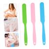 BATHVEVE 3pcs Silicone Wax Sticks Hair Removal Applicators Non Stick Spatula for Body Waxing Long Handle for Easy Grip Premium Quality Silicone for Safe Use view 3