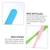 BATHVEVE 3pcs Silicone Wax Sticks Hair Removal Applicators Non Stick Spatula for Body Waxing Long Handle for Easy Grip Premium Quality Silicone for Safe Use view 4