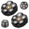 2PCS Magnetic 6 Blade Head Shaver Replacement Heads for DOAO JoyKoi Solimpia Singphere AEXIRI Head Shaver view 1