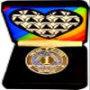 1-Year AA Sobriety Coin Blue, Black & Rainbow Edition One Day at a Time One Year Strong. view 1
