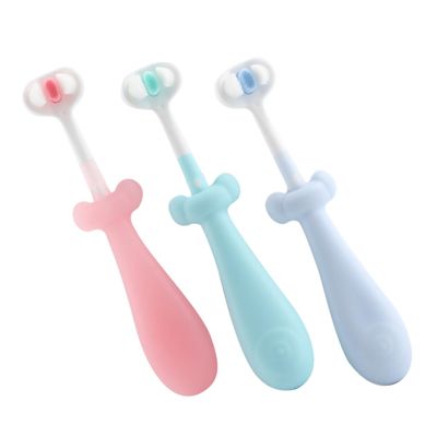 BATHVEVE 3pcs Cute Decorative Soft Bristles Toothbrush for Boys and Girls Comfortable to Hold Handle for Boy Girl Manual Cleaning