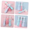 BATHVEVE 3pcs Cute Decorative Soft Bristles Toothbrush for Boys and Girls Comfortable to Hold Handle for Boy Girl Manual Cleaning view 4