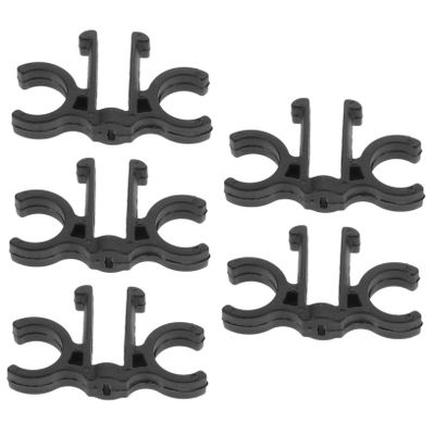 TOYANDONA 5pcs Trekking Pole Clamp Holder Fishing Rod Clips Walking Stick Connector Organizer Hiking Pole Fastener for Fence Panel