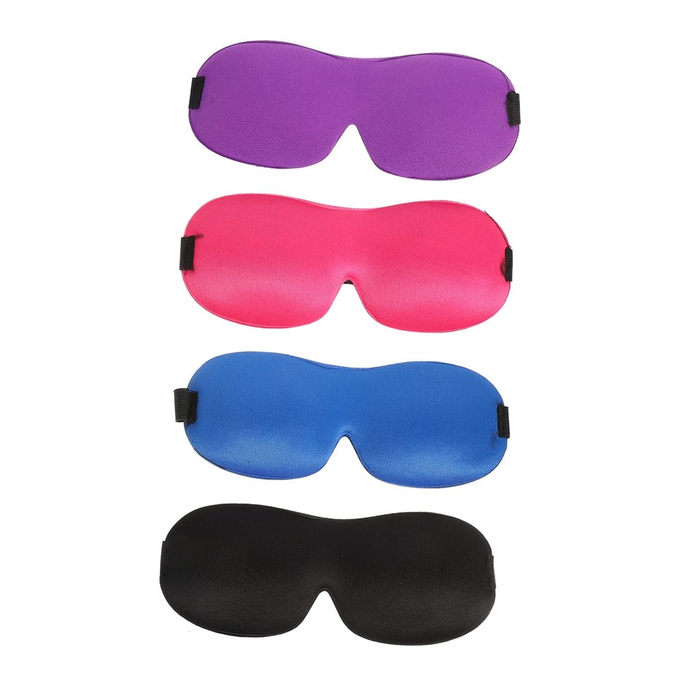 VICASKY 4pcs Eye Mask Lightweight Sleep Mask for Travel Fatigue Relief for Household Use