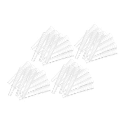 Beaupretty 60pcs Tweezer Tip Covers Silicone Protective Caps Non Slip Eyelash Grafting Head Cover for Eyelash Tweezers Accessory