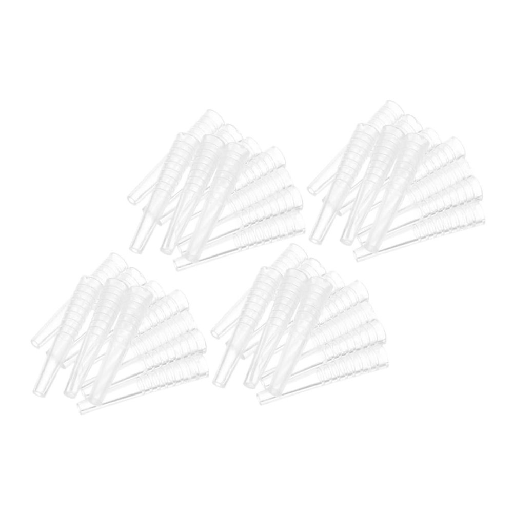 Beaupretty 60pcs Tweezer Tip Covers Silicone Protective Caps Non Slip Eyelash Grafting Head Cover for Eyelash Tweezers Accessory