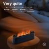 7Color Aroma Diffuser with Remote,Volcano Diffuser for Home Large RoomFlame Diffuser Humidifier 10.7"3"3.1" (Black-01) view 4