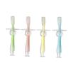 Veemoon 4pcs Silicone Teether Training Brush for Boy Girl Boy Girl Bristles Toothbrush Standing Suction for Travel Use view 1