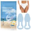20 Pieces Menstrual Sanitary Pads for Swimming, Waterproof Swimming Pads for Women Women, PU Clear Sanitary for Easy Stick On and Tear Off, Wearable Swimwear Sticker for Swimwear view 3
