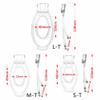3 Sizes Male Flat Chastity Clips with 1 Simulated Silicone Cover, Popular Chastity Device Accessories for Men Cross-Dressing -LA30UKW (Transparent) view 4
