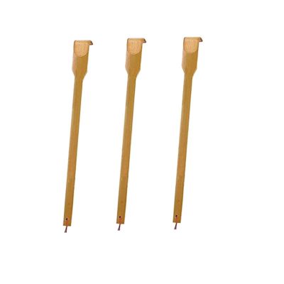Wooden Bamboo Back Scratcher 17 Handmade Long-Handled Back Scratcher for Adults, Natural Wood Back Itching Relief Tool with Gift Packaging, (3 Pcs)