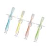 BESTYASH 4pcs Toothbrush Silicone Teether Standing Suction Boy Girl Toothbrush Bristles for Boys and Girls view 1