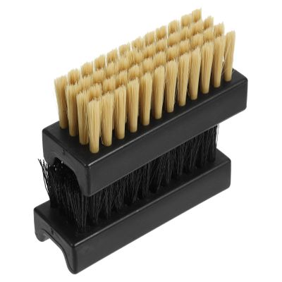BESTYASH Shoe Scrub Brush Set for Comprehensive Cleaning and Comfortable Grip 2pcs with Hard Nano Wire and Soft Pp Wire Bristles Multi-purpose Scrub Brushes for Sneakers and Household Use