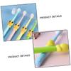 TOVINANNA 4pcs Kids Oral Care Toothbrushes for Children Ages 2-10, Soft Bristle Toothbrush with Comfortable Teeth Cleaning Experience, Cartoon Modelling Pp Material, for Daily Use view 4