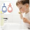Healvian Boys and Girls Silicone Toothbrush and Toddler Oral Care Set 2pcs Soft Silicone with Storage Box for Baby Teeth Cleaning and Teething Training in Blue and Pink view 4