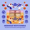 The Glorious Mess Meringue Nests Bundle - 6 Boxes (24 Meringues) Mixed Strawberry Caramel Flavours - Handmade British Premium Desserts - Luxury Gift Set - Gluten Free Sweet Treats Collection view 2