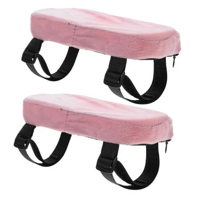 HAMPPLIES Soft Pp Cotton Armrest Pads 2pcs for Office and Wheelchairs Elastic Non-slip Covers Washable Elbow Support for Gaming and Desk Chairs