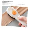 PACKOVE 2Pcs Shoe Cleaning Brush Set with Automatic Liquid Dispensing, Plastic Material, Comfortable to Hold and Good for Hanging, for Laundry and Household Cleaning view 3