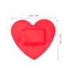 GOOHOCHY 50pcs Heart-Shaped Adhesive Bandages for Wound Caring, Portable Waterproof Pe Material, Breathable Small Patches for Emergency Use and Can Be Put in Bag view 2
