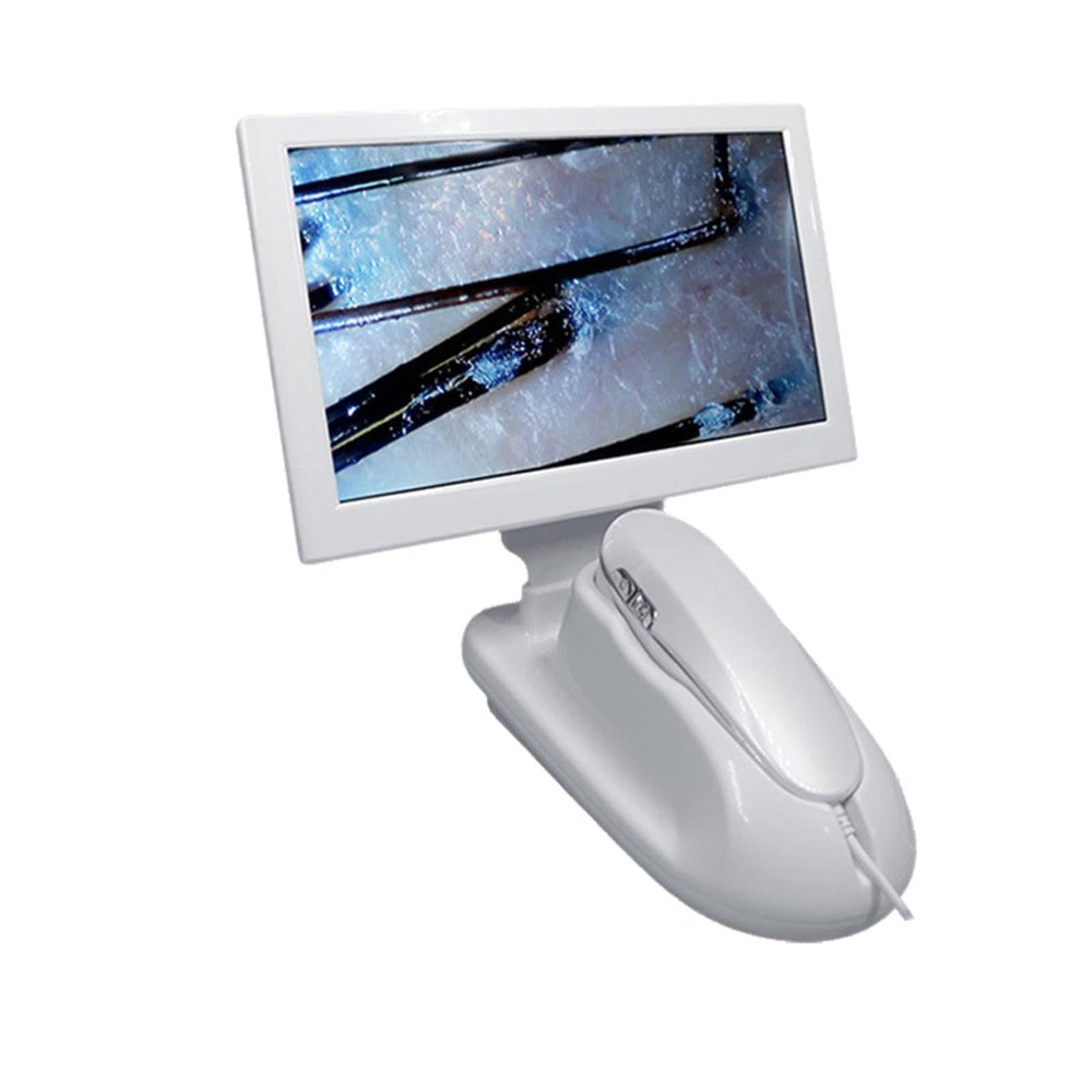 11 Inch HD LCD Hair & Scalp Detector - Dual Lens Moisture & Oil Analyzer for Home & Salon Use, Perfect for Hair Follicle & Facial Skin Health Monitoring