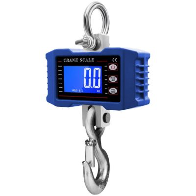 Commercial Electronic Hanging Scale 1000kg Capacity LCD Display Hanging Hook Scale Cranes Hook