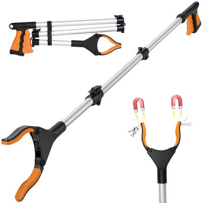 110cm/43 Litter Picker Grabber Stick with Magnetic Head, Ergonomic Handle & 360 Rotation, Folding Design for Easy Storage Grabbers for Disabled & Adults (43 Inch)