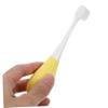 FRCOLOR Kids Toothbrush Soft Bristles Toddler Tooth Brush for 2-5 Years Old Children Manual Toothbrush Yellow Suitable for Baby Oral Care view 3