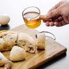 Giwnhvx 8PCS Transparent Glass Creamer with Wooden Handle, Mini Coffee Milk Creamer Pitcher. 100Ml view 2