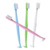 GANAZONO Double-Headed Orthodontic Toothbrush 4pcs with Single Tapered Interdental Bristles, Manual Portable Compact Brush Set for Daily Interspace Cleaning and Travel Use view 1