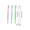 GANAZONO Double-Headed Orthodontic Toothbrush 4pcs with Single Tapered Interdental Bristles, Manual Portable Compact Brush Set for Daily Interspace Cleaning and Travel Use view 2