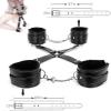 Black Cross Buckle Tool, Yoga Training Belt, Leather Fitness Belt - H4 view 3