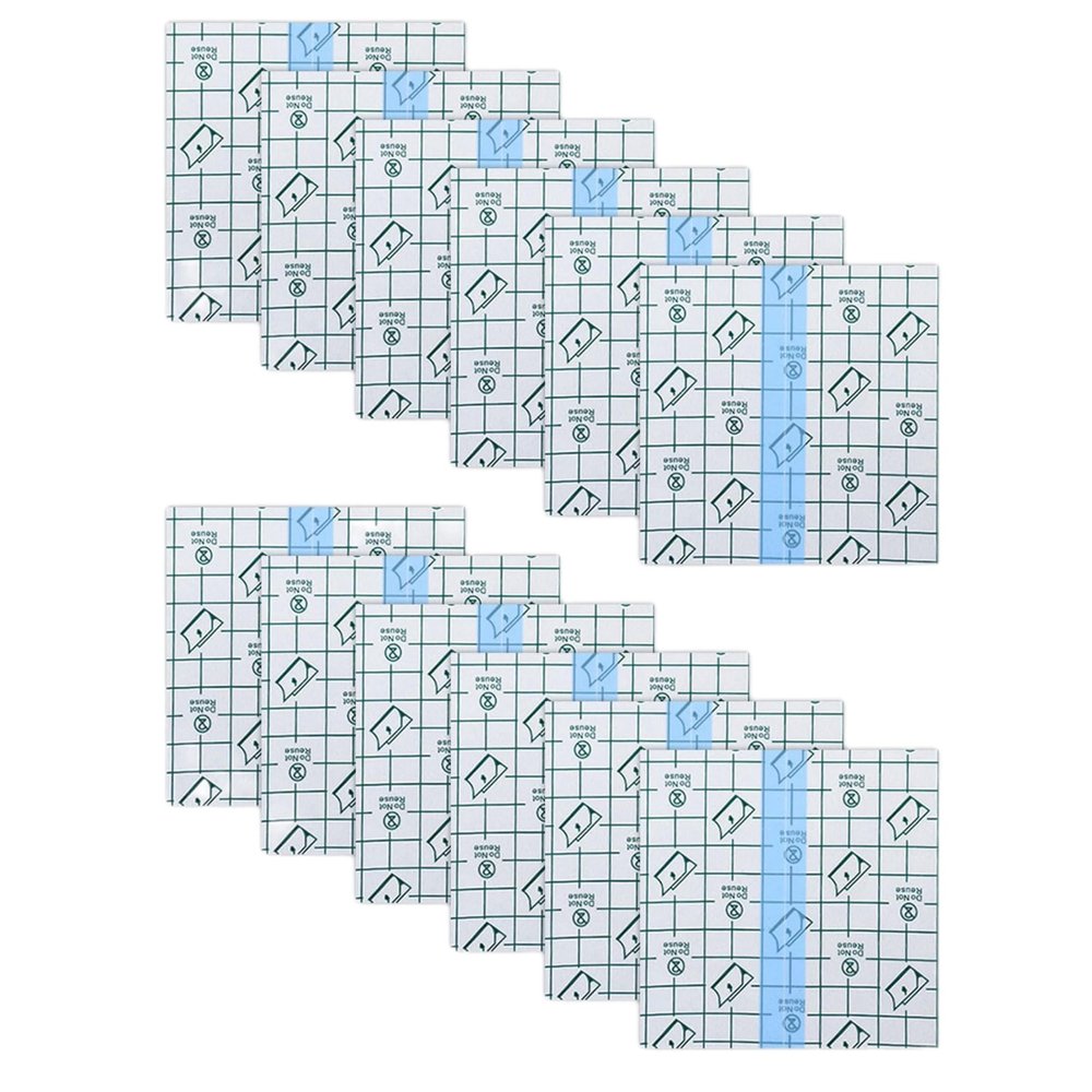 12Pcs Large Plasters,20 * 20 cm Waterproof Dressings for Wounds Large Waterproof Plasters PU Water Proof Wound Dressings Lar ge Dressings for Wounds Swimming Tattooing Shower(20 * 20cm)